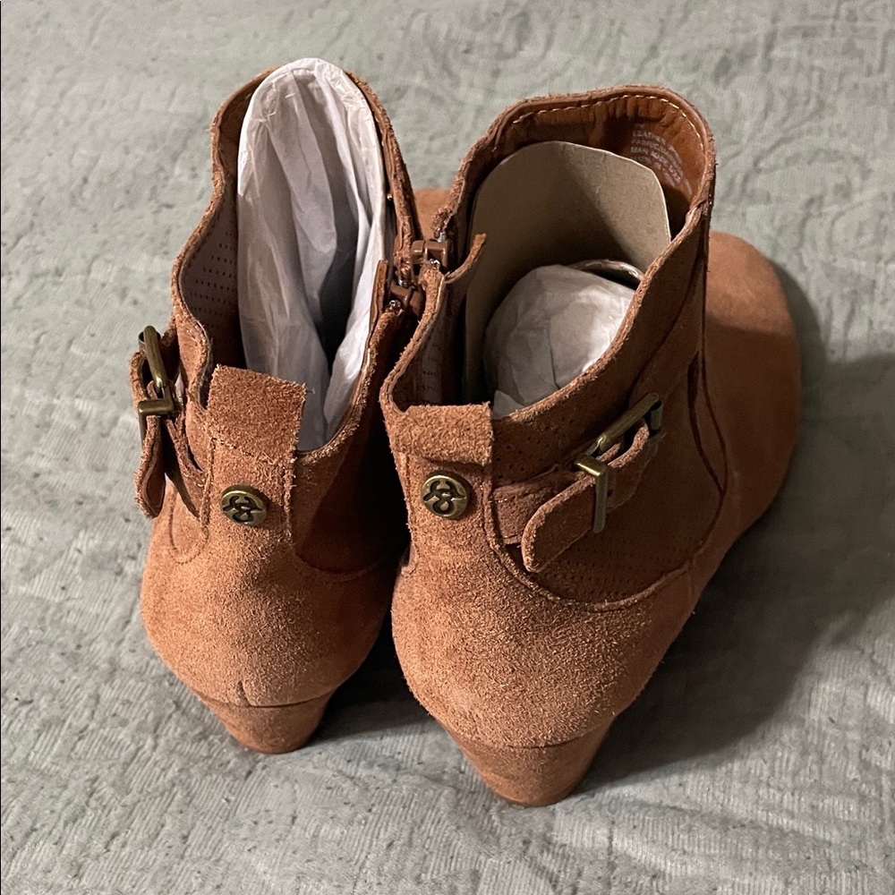 Alex Marie Brown Suede Ankle Boots